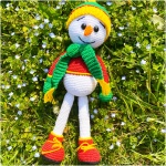 Crochet Happy Snowman Doll | Amigurumi Doll