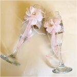 Wedding Champagne Glasses For Bride And Groom
