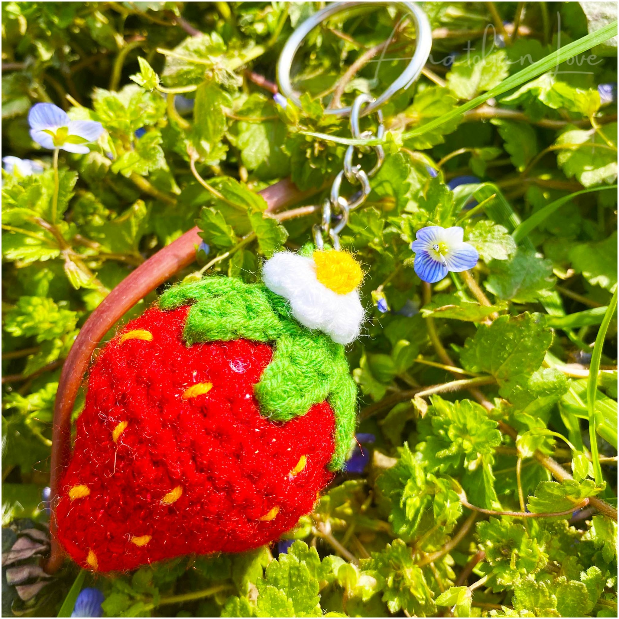 Sweet Strawberry Keychain