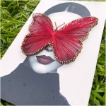 Woman With Red Butterfly Philography