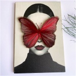 Woman With Red Butterfly Philography